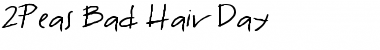 Download 2Peas Bad Hair Day Font Download 2Peas Bad Hair Day Font
