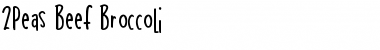 Download 2Peas Beef Broccoli Font Download 2Peas Beef Broccoli Font