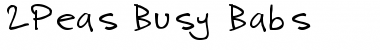 Download 2Peas Busy Babs Font Download 2Peas Busy Babs Font