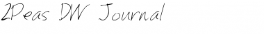 Download 2Peas DW Journal Font Download 2Peas DW Journal Font
