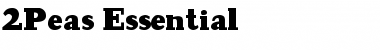 Download 2Peas Essential Font Download 2Peas Essential Font