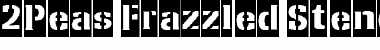 Download 2Peas Frazzled Stencil Negative Font Download 2Peas Frazzled Stencil Negative Font