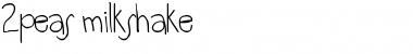 Download 2peas milkshake Font Download 2peas milkshake Font