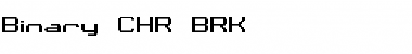 Download Binary CHR BRK Font Download Binary CHR BRK Font
