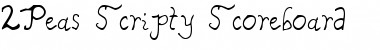 Download 2Peas Scripty Scoreboard Font Download 2Peas Scripty Scoreboard Font