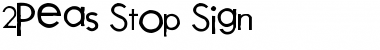 Download 2Peas Stop Sign Font Download 2Peas Stop Sign Font