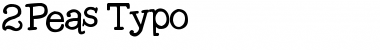 Download 2Peas Typo Font Download 2Peas Typo Font