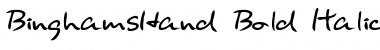 Download BinghamsHand Font Download BinghamsHand Font