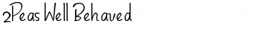 Download 2Peas Well Behaved Font Download 2Peas Well Behaved Font