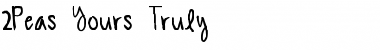 Download 2Peas Yours Truly Font Download 2Peas Yours Truly Font