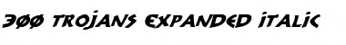 Download 300 Trojans Expanded Italic Font Download 300 Trojans Expanded Italic Font