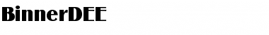 Download BinnerDEE Font Download BinnerDEE Font