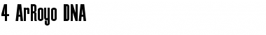 Download 4 ArRoyo DNA Font Download 4 ArRoyo DNA Font