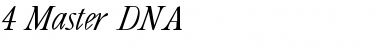 Download 4 Master DNA Font Download 4 Master DNA Font
