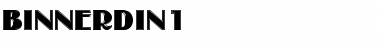 Download BinnerDIn1 Font Download BinnerDIn1 Font