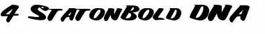 Download 4 StatonBold DNA Font Download 4 StatonBold DNA Font