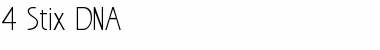 Download 4 Stix DNA Font Download 4 Stix DNA Font