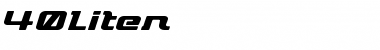 Download 40Liter Font Download 40Liter Font