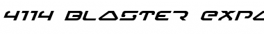 Download 4114 Blaster Expanded Italic Font Download 4114 Blaster Expanded Italic Font
