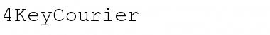 Download 4KeyCourier Font Download 4KeyCourier Font