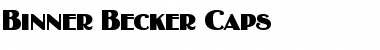 Download Binner Becker Caps Font Download Binner Becker Caps Font