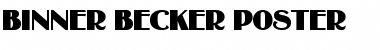 Download Binner Becker Poster Font Download Binner Becker Poster Font