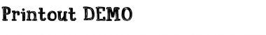 Download Printout DEMO Font Download Printout DEMO Font