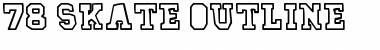 Download 78 skate outline Font Download 78 skate outline Font