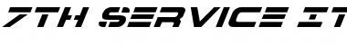 Download 7th Service Italic Font Download 7th Service Italic Font