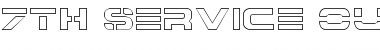 Download 7th Service Outline Font Download 7th Service Outline Font