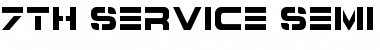 Download 7th Service Semi-Condensed Font Download 7th Service Semi-Condensed Font
