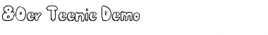 Download 80er Teenie Demo Font Download 80er Teenie Demo Font