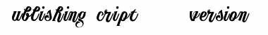 Download Publishing Script DEMO version Font Download Publishing Script DEMO version Font