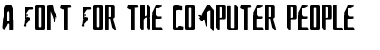 Download A Font For The Computer People Font Download A Font For The Computer People Font