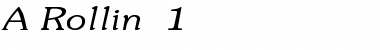 Download A Rollin' 1 Font Download A Rollin' 1 Font