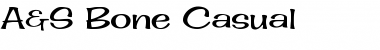Download A&S Bone Casual Font Download A&S Bone Casual Font