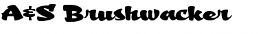 Download A&S Brushwacker Font Download A&S Brushwacker Font