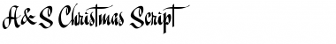 Download A&S Christmas Script Font Download A&S Christmas Script Font