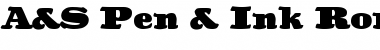 Download A&S Pen & Ink Roman Font Download A&S Pen & Ink Roman Font