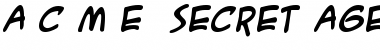 Download A.C.M.E. Secret Agent Font Download A.C.M.E. Secret Agent Font