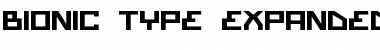 Download Bionic Type Expanded Bold Font Download Bionic Type Expanded Bold Font