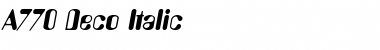 Download A770-Deco Font Download A770-Deco Font