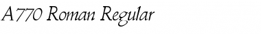Download A770-Roman Font Download A770-Roman Font