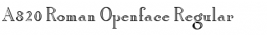 Download A820-Roman-Openface Font Download A820-Roman-Openface Font