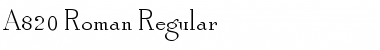 Download A820-Roman Font Download A820-Roman Font