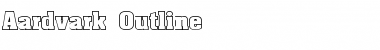 Download Aardvark Outline Font Download Aardvark Outline Font