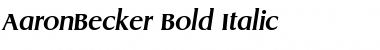 Download AaronBecker Font Download AaronBecker Font