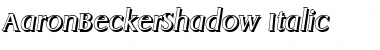 Download AaronBeckerShadow Font Download AaronBeckerShadow Font