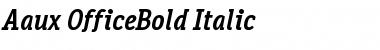 Aaux OfficeBold Italic Regular Font