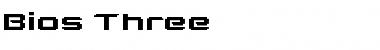 Download Bios Three Font Download Bios Three Font